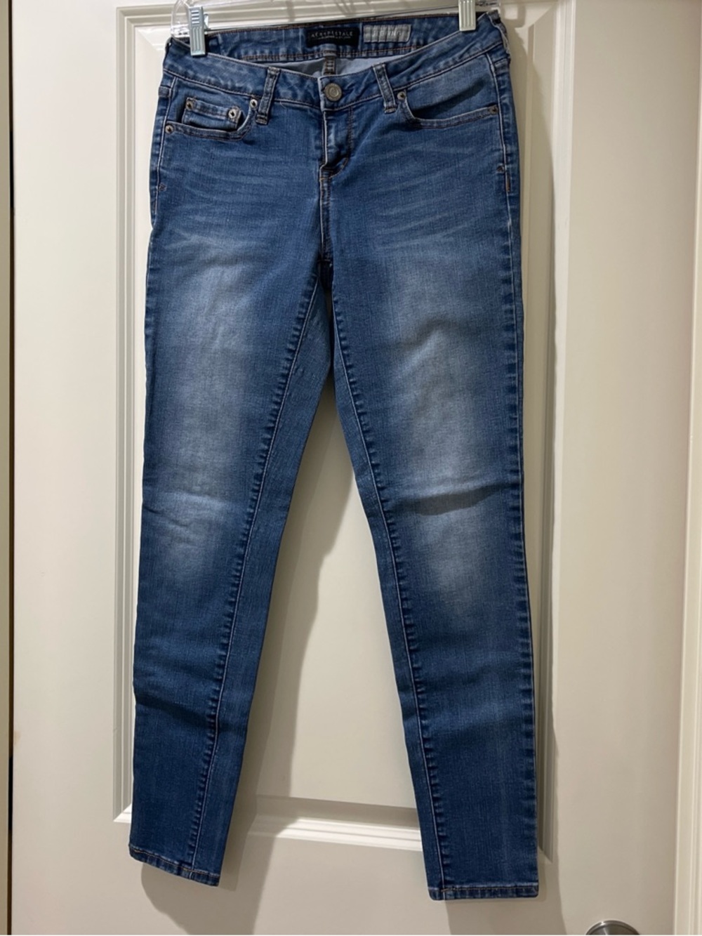 Aeropostale Women's Dark Blue Skinny Jeans